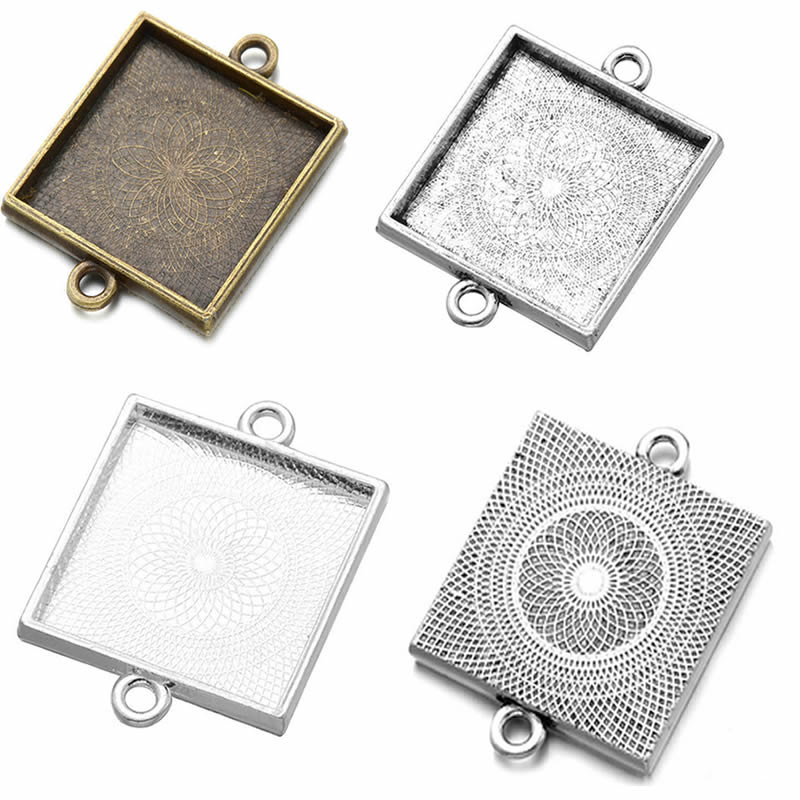Onebeading-Cabochons carrés 25 - Bezels Set Pendant avis et prix