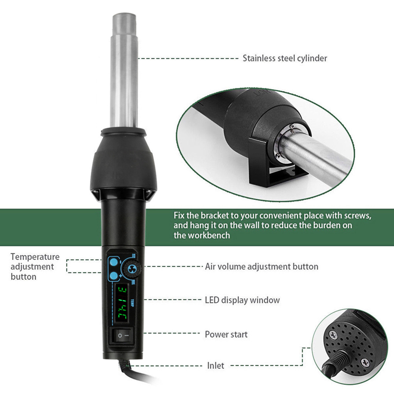 Pistolet à air chaud électriqu - Heat Gun Small avis et prix