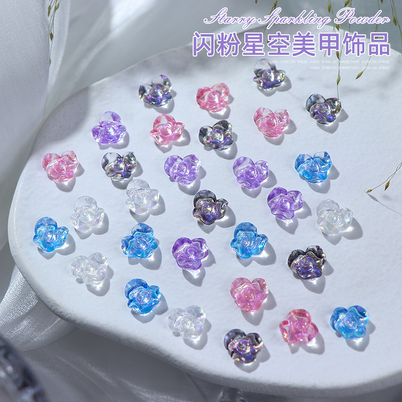 50 pièces/paquet 10x10mm paill - Resin Glitter Pack avis et prix