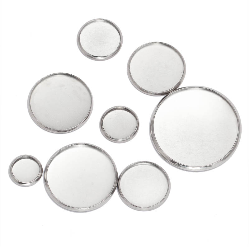 Cabochons Ronds en Acier Inoxy - Bezels Set Pendant avis et prix