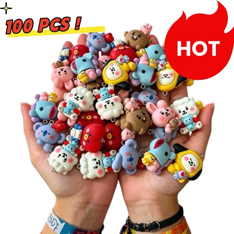 Breloques en résine BT21, 7 pi - Resin Crafts Diy avis et prix